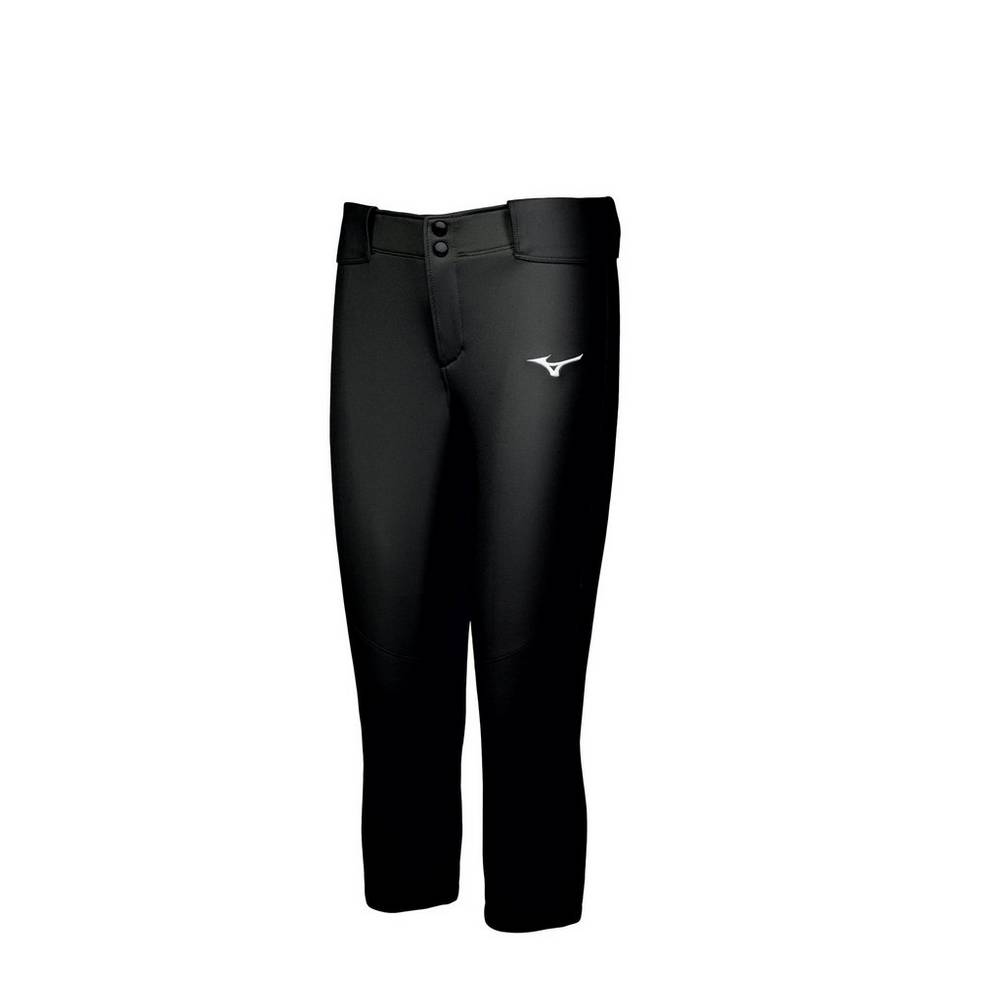 Damske Tepláky Mizuno Belted Stretch Softball Čierne Vypredaj BITQ26415